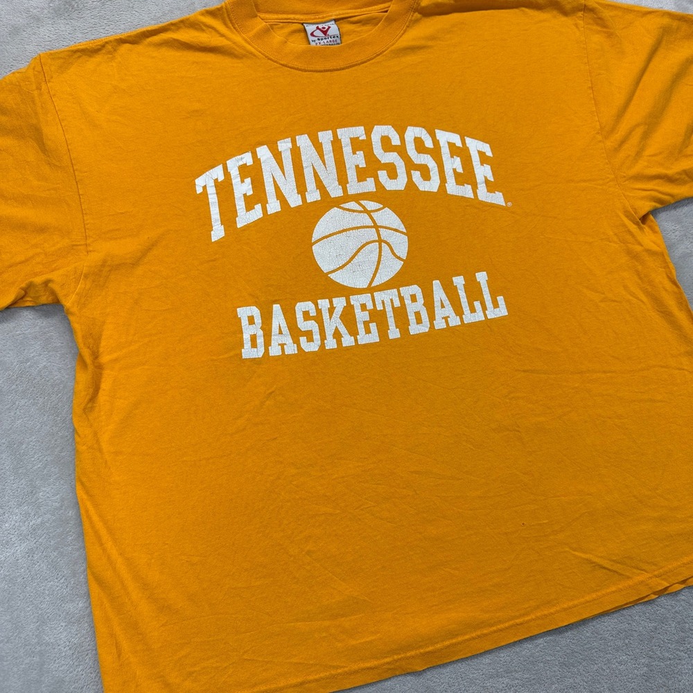VTG Tennessee Volunteers‎ Shirt Mens XXL Orange Basketball College NCAA USA Made